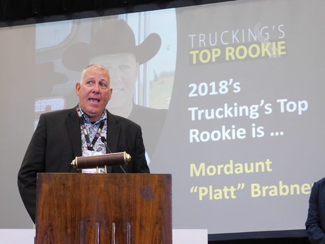 Trucking’s Top Rookie for 2018 found new career after 27 years in Navy, Marine Corps