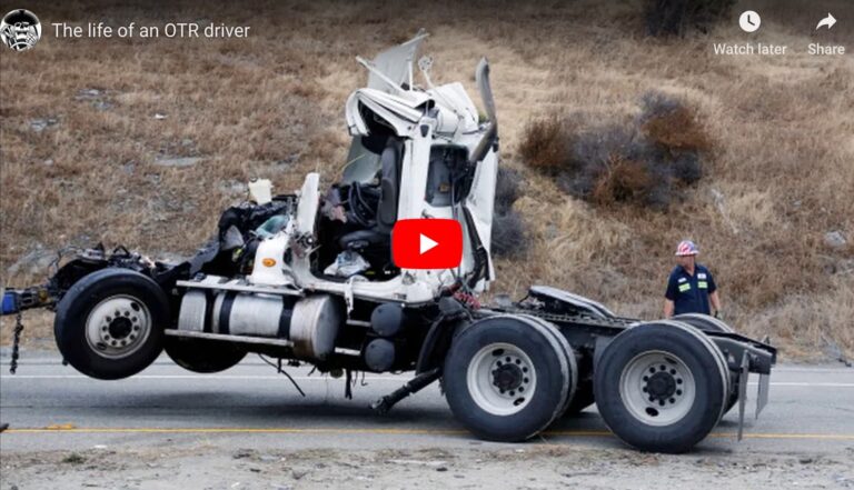 Emotional video on being an OTR driver