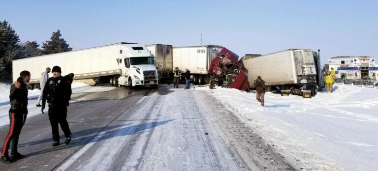 9 semis involved in accident on I-80 in Nebraska