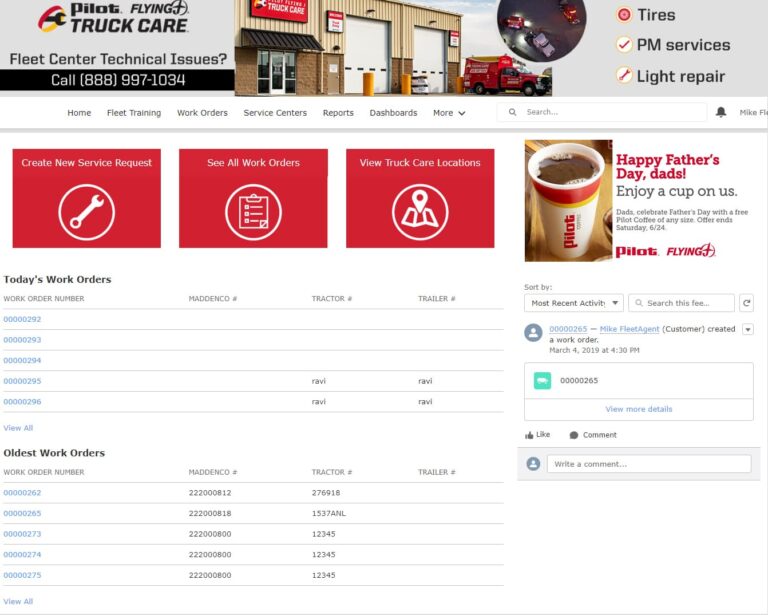 Pilot Flying J Truck Care launches real-time virtual maintenance system for fleets