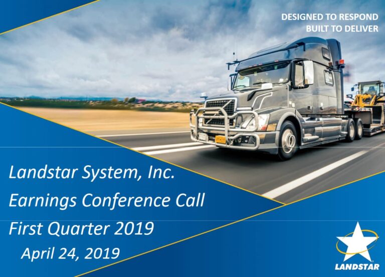 Landstar System reports record gross profit for first quarter