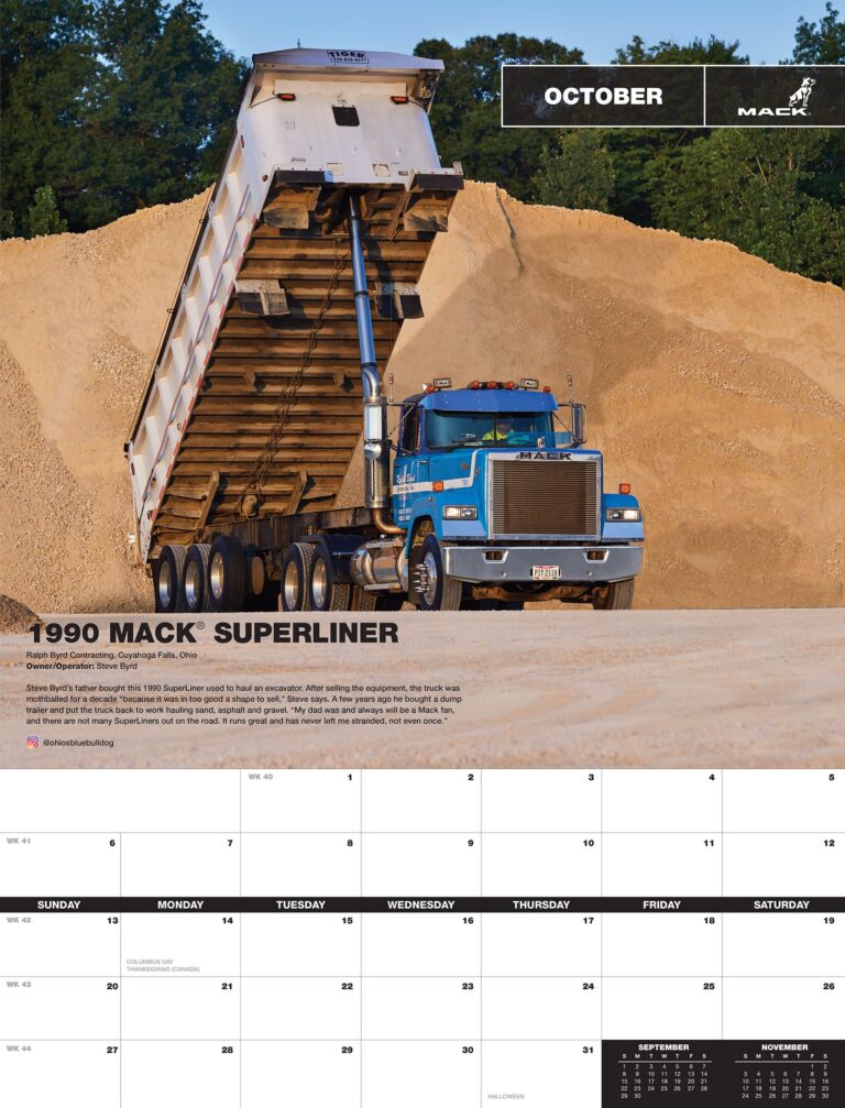 Mack Trucks seeks entries for 2020 Mack calendar contest