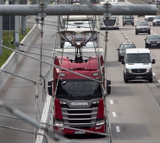 Germany opens first stretch of ‘electric highway’ for trucks