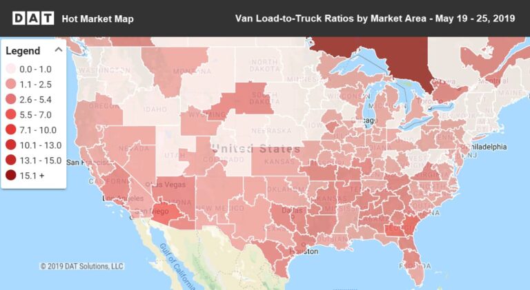 DAT Solutions says spot van, reefer rates show signs of life