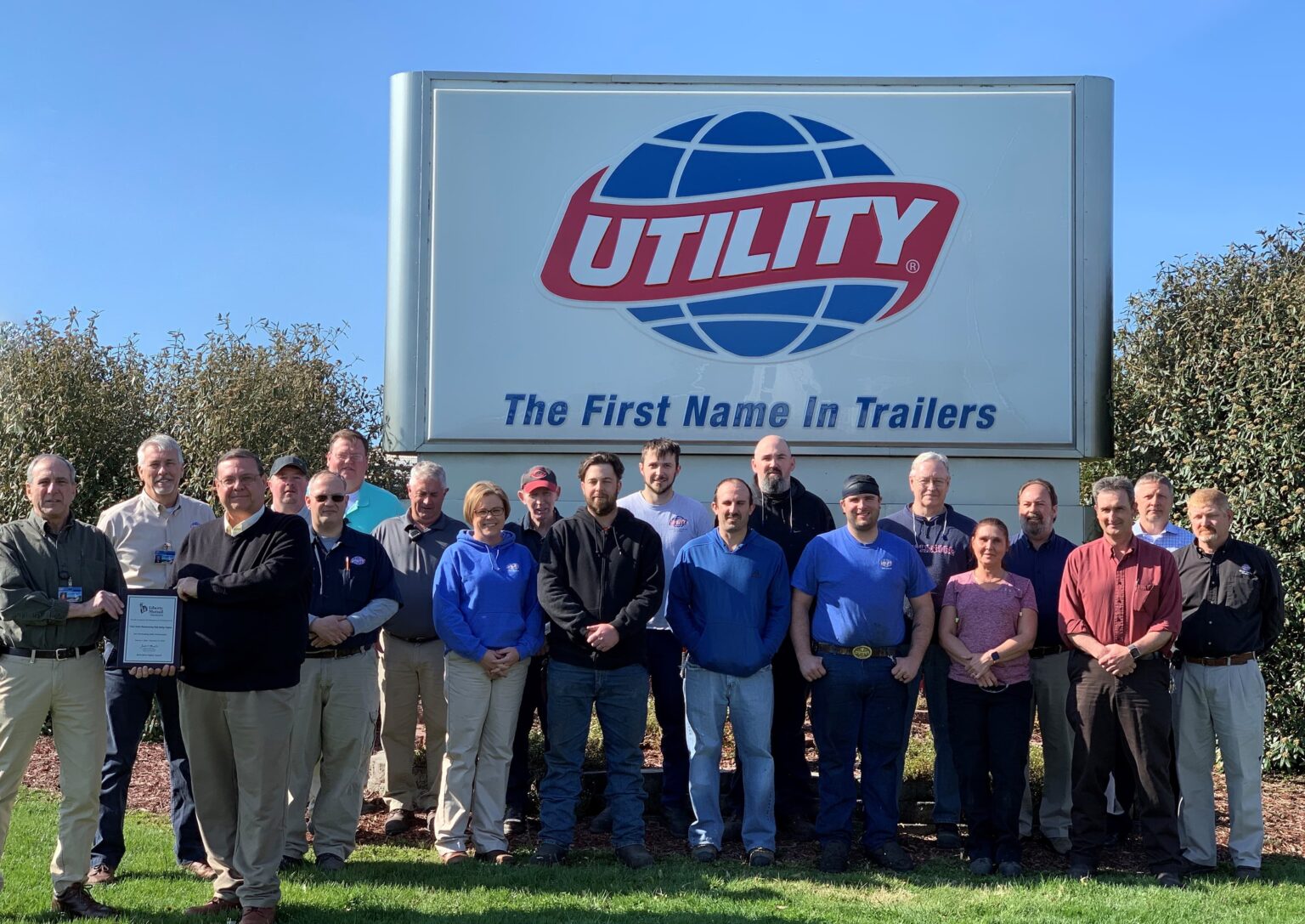 Utility Trailers Glade Spring, Virginia, plant receives Liberty Mutual