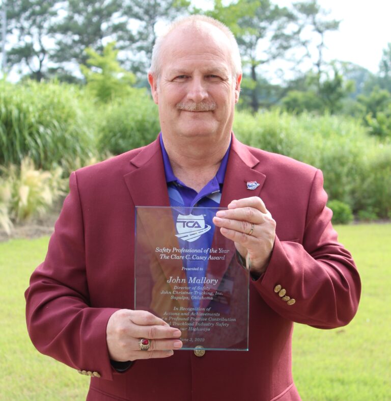 John Christner Trucking’s John Mallory wins TCA safety award