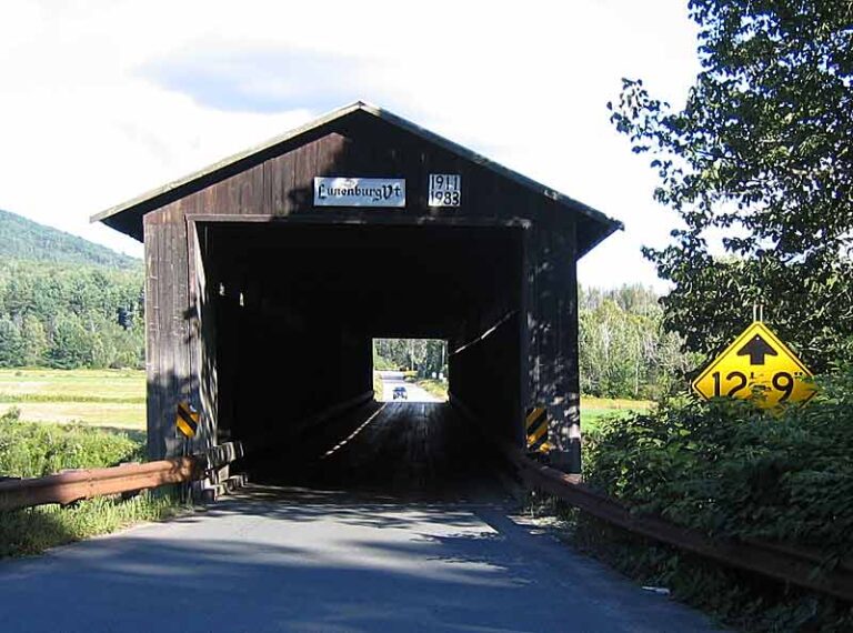 108-year-old covered bridge damaged by tractor trailer
