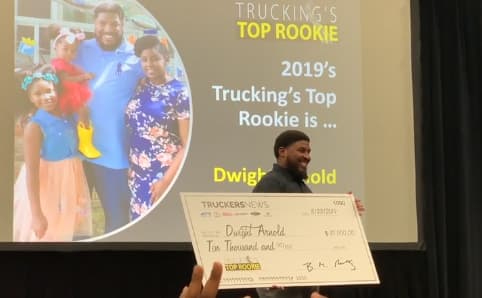 Stevens Transport driver Dwight Arnold name trucking’s top rookie