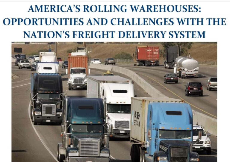 TRIP report on freight delivery system an echo of themes heard before