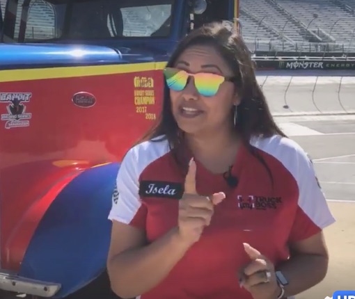 Riding shotgun at Bristol for the Bandit Big Rig Series