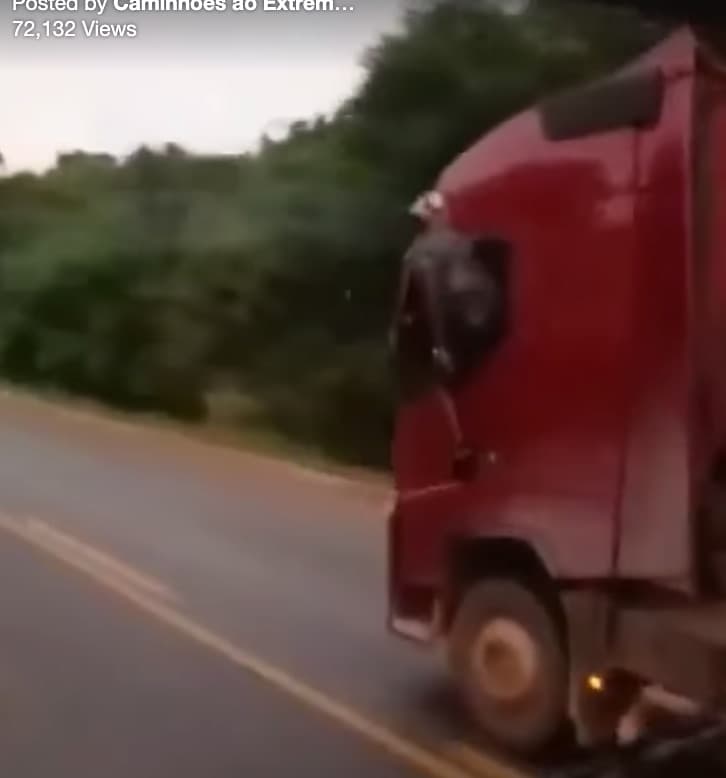 Riding outside the cab at 60MPH!