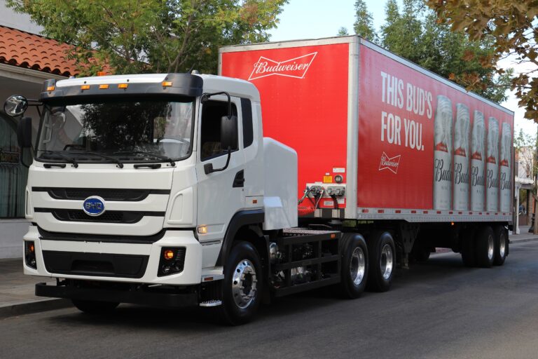 Anheuser-Busch to deploy electric trucks in California as part of  sustainability effort