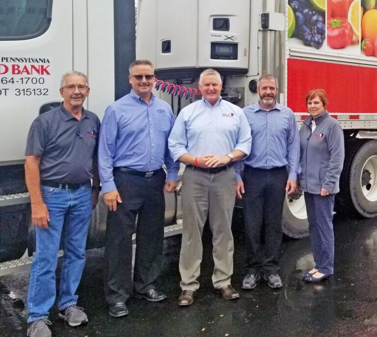 Carrier gifts trailer refrigeration unit to Central Pennsylvania Food Bank