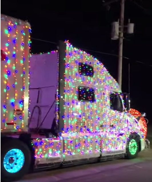 If Clark Griswold decorated a semi truck