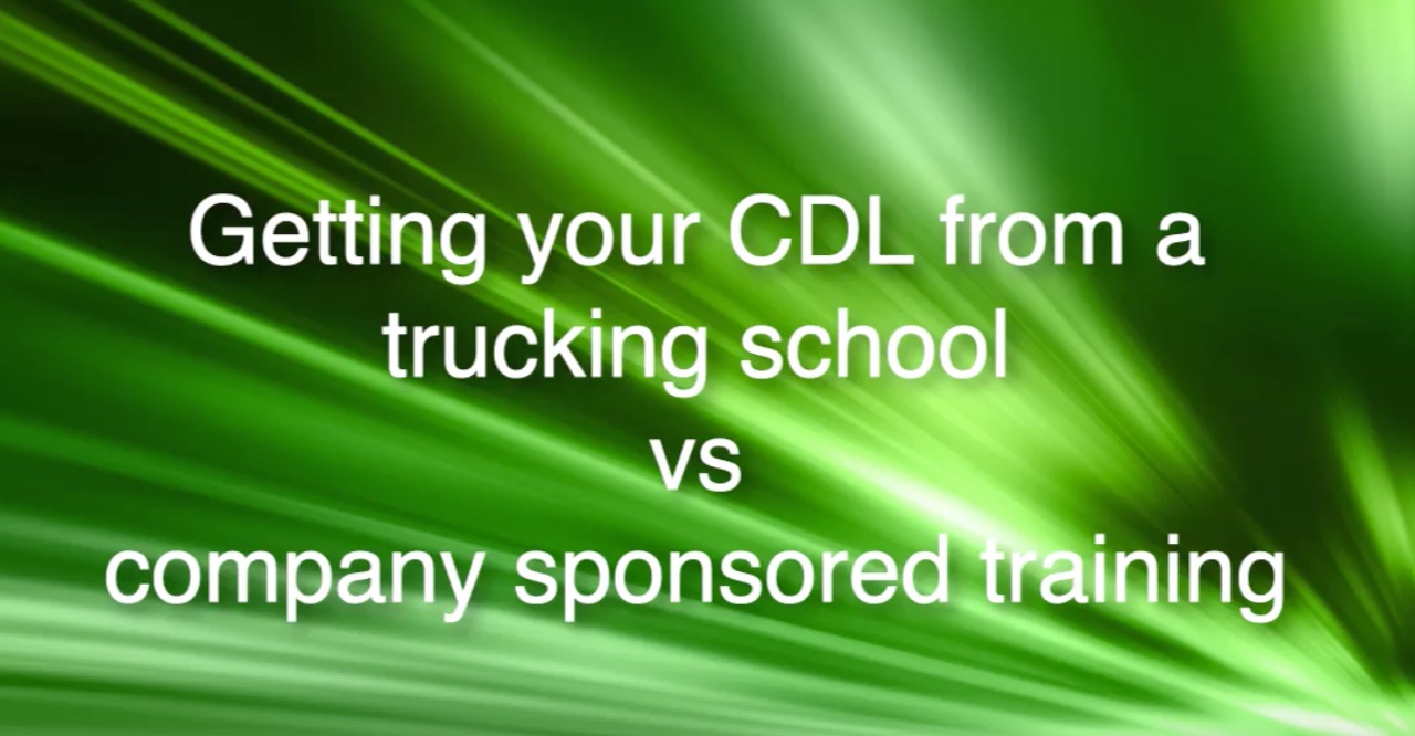 trucking school v company sponsor