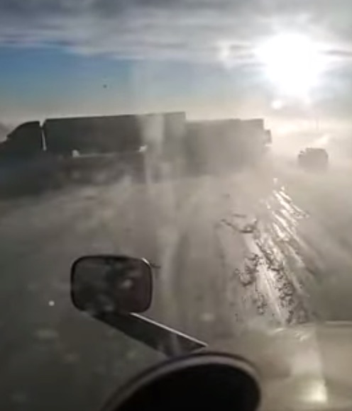Dash cam footage from I-80 crash involving 19 semis
