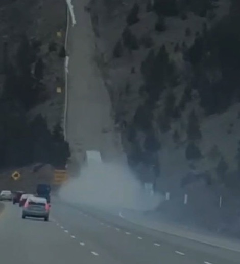Trucker almost rings the bell at the top of the runaway truck ramp!