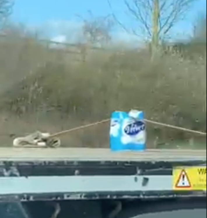 What?  No Police Escort for this valuable cargo?