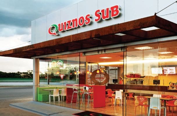 Quiznos map shows truck-accessible locations for easy carry-out orders