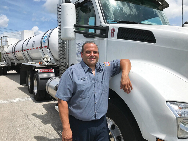 Trucking through COVID-19: Water-chemical company driver keeps swimming possible for Floridians during pandemic