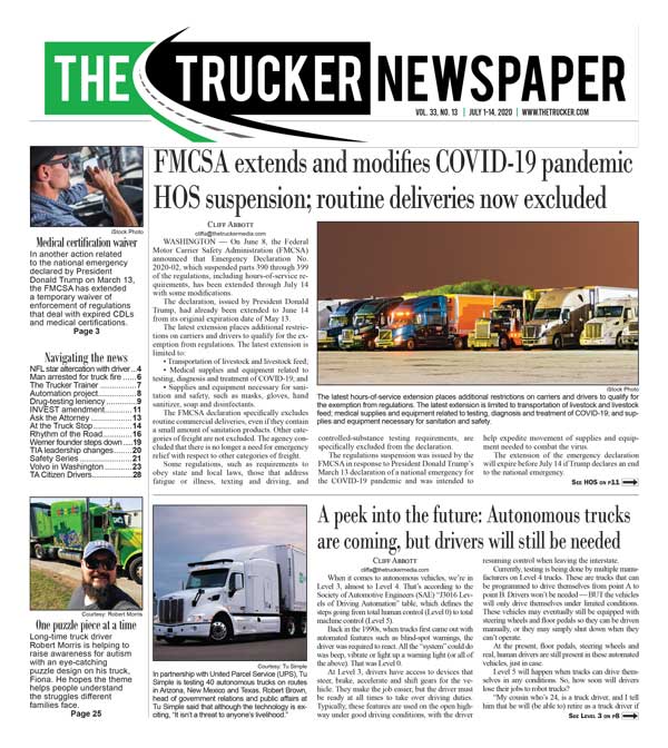 The Trucker Newspaper – July 1, 2020 Digital Edition