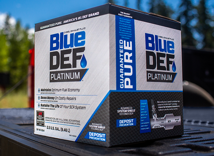 New BlueDEF Platinum helps reduce harmful deposits in trucks’ exhaust systems, manufacturer says