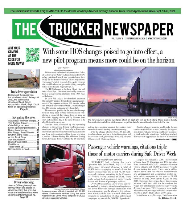The Trucker Newspaper – Digital Edition September 15, 2020