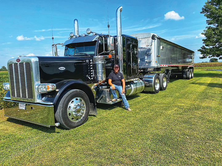 As a fourth-generation trucker, Ryan Tune puts his chromed-out Peterbilt to work for the family business