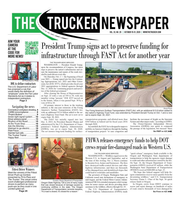 The Trucker Newspaper – Digital Edition October 15, 2020