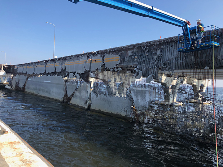 Florida DOT works to keep traffic flowing while recovery efforts continue on Pensacola’s 3-Mile Bridge