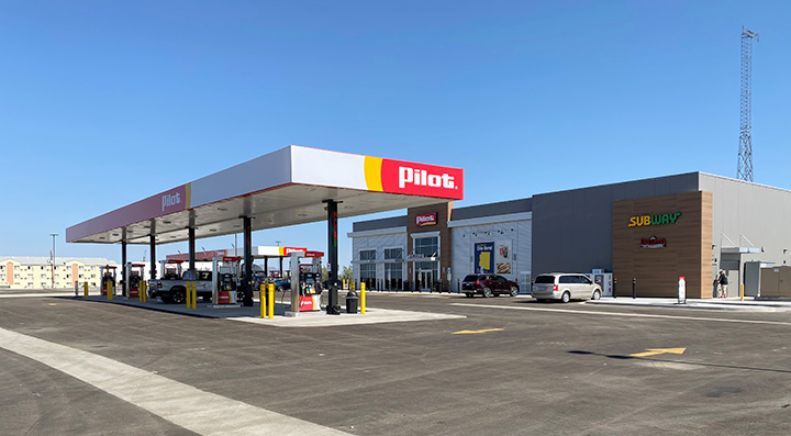 Completely rebuilt Pilot Travel Center now open in Gila Bend, Arizona; offers 70 truck parking spots
