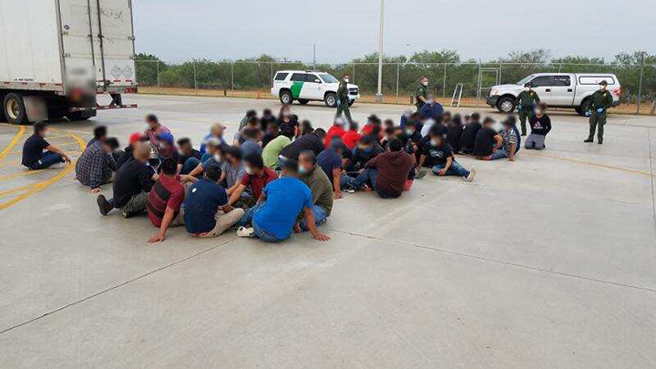 CBP agents stop human smuggling attempts; discover nearly 150 people hidden in commercial trailers