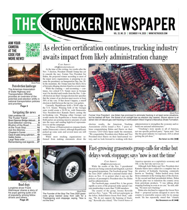 The Trucker Newspaper – Digital Edition December 1, 2020