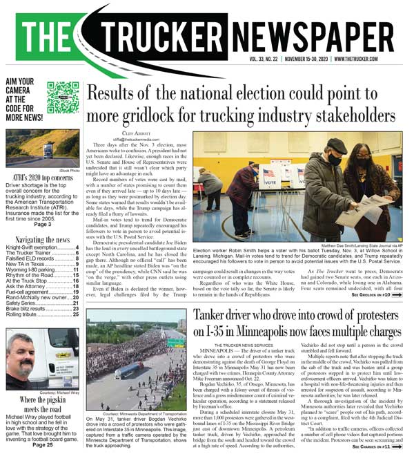 The Trucker Newspaper – Digital Edition November 15, 2020