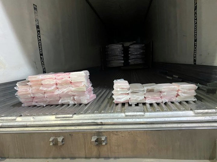 Indiana weigh-station inspection leads to discovery of 50 kilos of cocaine in commercial trailer