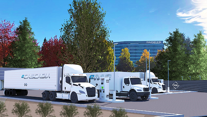 ‘Electric Island’ public charging site for commercial electric vehicles planned for Portland, Oregon