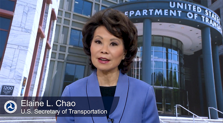 Chao exhorts trucking industry to continue efforts to stop human trafficking