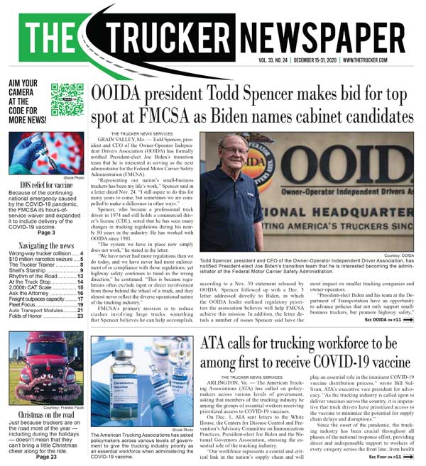 The Trucker Newspaper – Digital Edition December 15, 2020