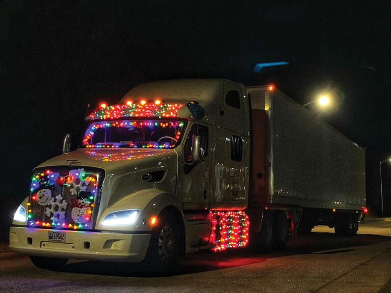 Christmas on wheels: Holiday bling adds seasonal spirit to these big rigs