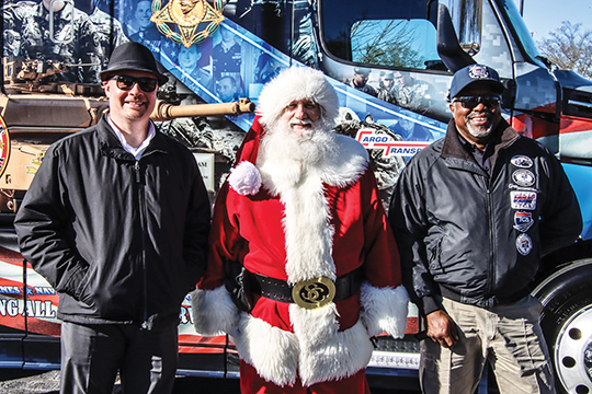 Cargo Transporters, Inc.’s Shawn Brown, left, and Derrick Whittle