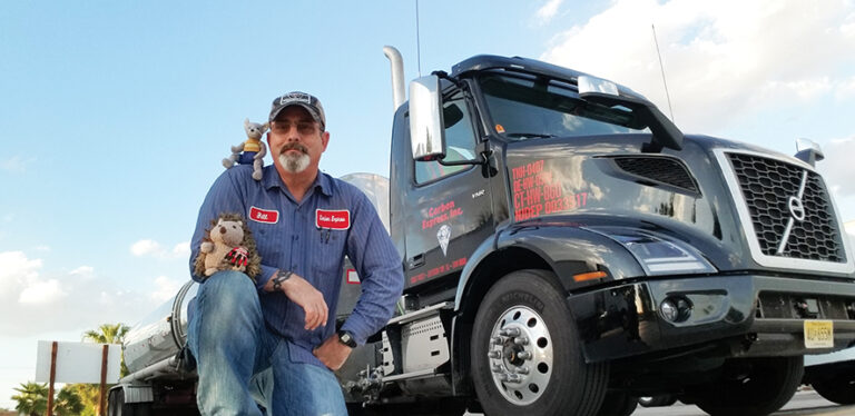 A true zoo story: Driver keeps Trucker Buddy classrooms engaged by sharing the fun adventures of his ‘menagerie’ of ‘mascots’
