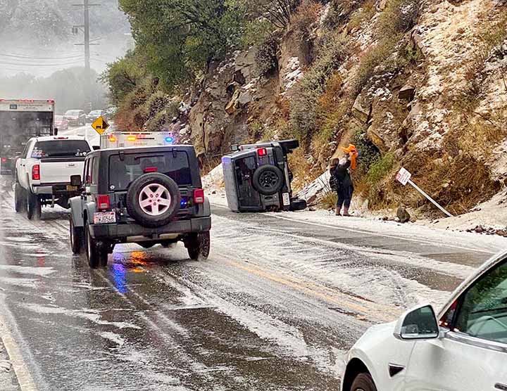 California storms shut down major mountain highway passes