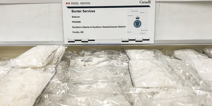 Canadian border officials make record meth seizure, file charges against truck driver