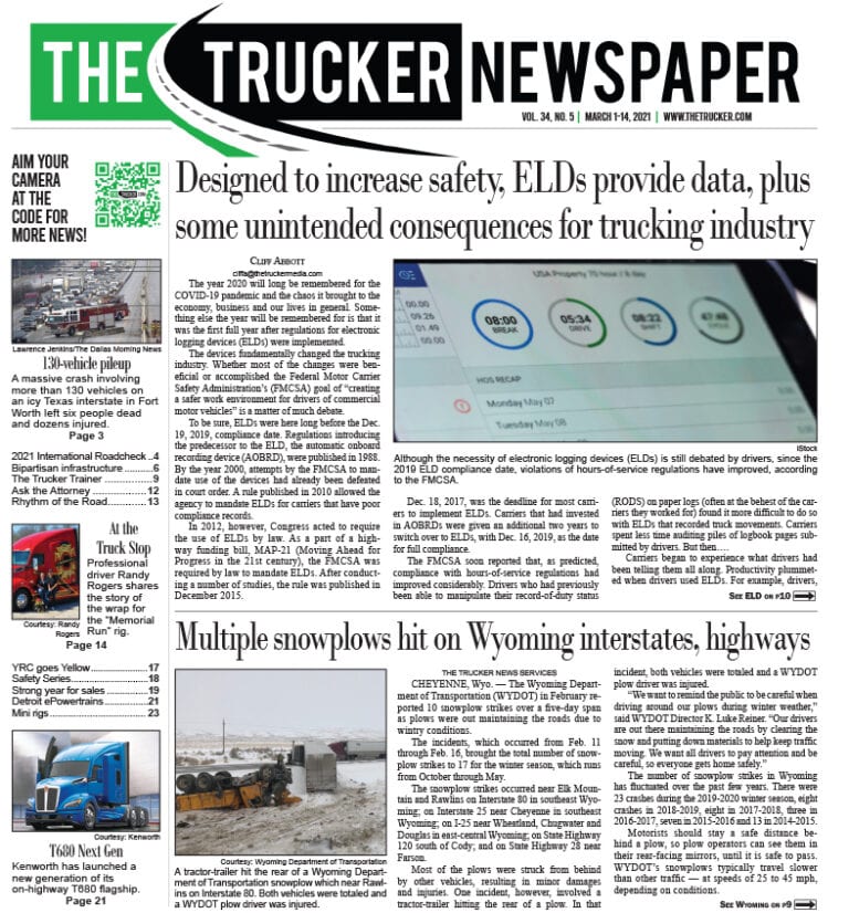 The Trucker Newspaper – Digital Edition March 1, 2021