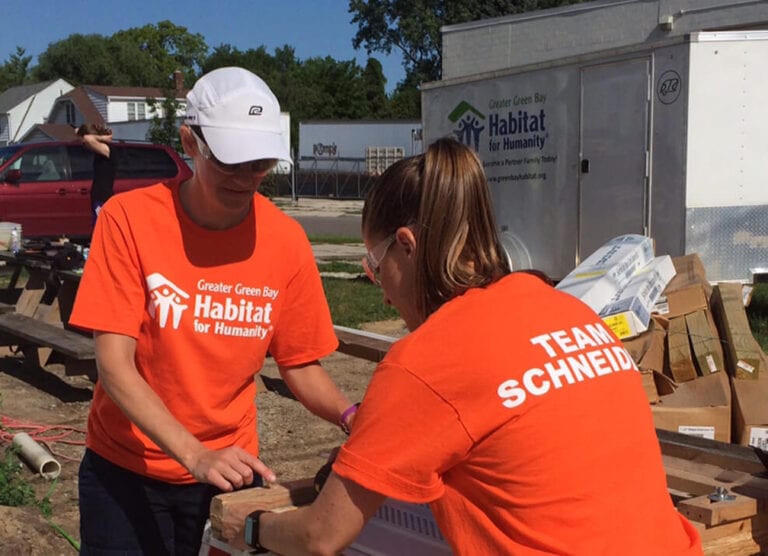 Schneider donated more than $2 million, 5,000 hours of volunteer time to support communities in 2020
