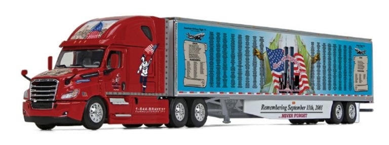 Never forget: Former driver spearheads creation of 9/11 commemorative die-cast truck