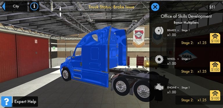 Video game designed to attract youngsters to truck maintenance, repair industry