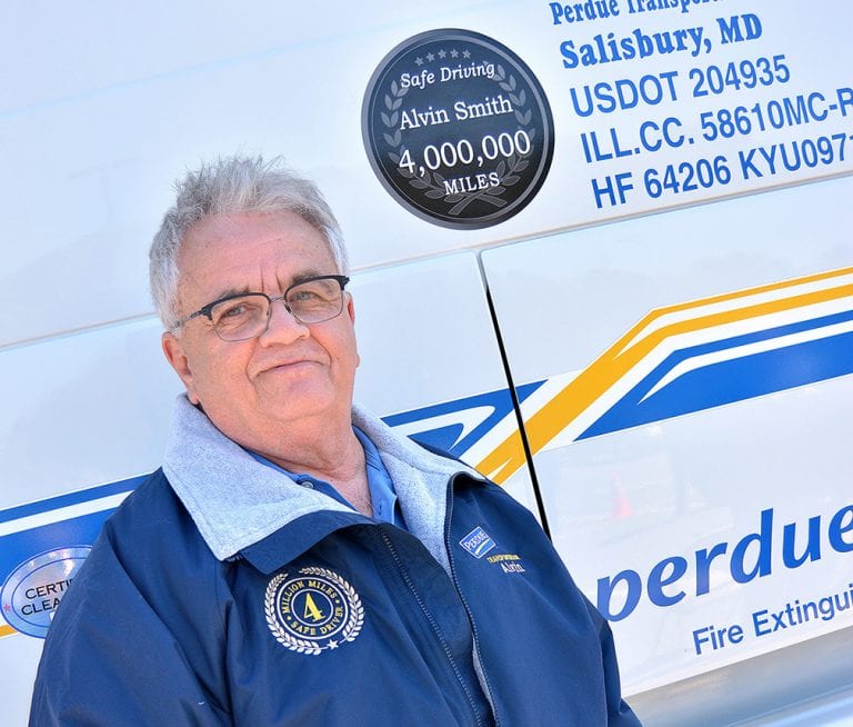 Perdue Farms driver Alvin Smith achieves 4 million accident-free miles