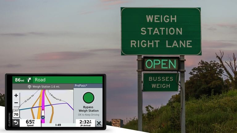 PrePass weigh station bypass notifications now available on dēzl OTR series navigators