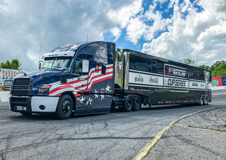 Mack debuts Anthem featuring 2021 ‘NASCAR Salutes’ wrap to honor military heroes